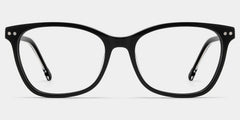 Marigold retro black frame glasses with Rectangle Frame Online | ZEELOOL
