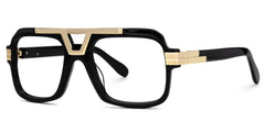Croswell Acetate Aviator Black Frame Glasses | Zeelool