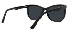 Libby Geometric Black Eyeglasses with Smooth Frames