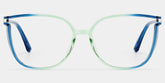Rodz Square Blue-Green Prescription Glasses and Frames