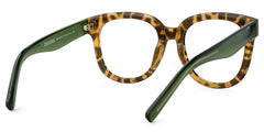 Harrell Square Tortoise Eyeglasses and Wide Frames