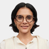 Leila Tortoise Frame Glasses with Butterfly Frame Online | ZEELOOL
