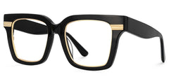 Taylor Square Black Color Frame Glasses for females | Zeelool