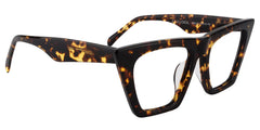 Cecile Frame Glasses with Cat Eye, Tortoise Style