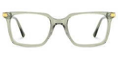 Thin Rectangle Glasses Frames in Green Color