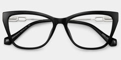 Celeste Black Cat Eye Glasses Frames | ZEELOOL