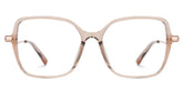 Rendon Beige Square Prescription Glasses | Zeelool