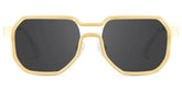 Men's Geometric Glasses in Metal Color