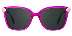 Thin Neon Pink Sunglasses Frame with a Square Shape