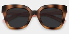 Malcolm Square Burnt Umber Sunglasses with Wide Frames