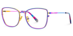 Ronan Eyeglasses in Rectangle Iridescent Frame | Zeelool