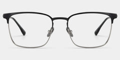 Browline Black Eyeglasses- Cole Titanium Frame Glasses