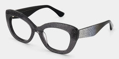 Mireille Butterfly Black Glasses with Bling on the Side | ZEELOOL