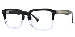 Vickerie Thin Black Clear Glasses in Square Design | Zeelool