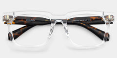 Connor transparent full rim rectangle eyeglasses Online | ZEELOOL