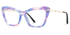 Juliet Cateye Purple TR90 Frame Glasses | Zeelool Optical