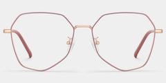 Bivins Geometric Pink Glasses | Zeelool Glasses