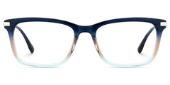 Zane Rectangle Blue Color Frame Glasses for Men | Zeelool