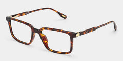 Cyrus Long Rectangle Glasses in Tortoise Frames | ZEELOOL