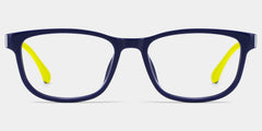 Robin Rectangle Black Yellow Frame Eyeglasses for Pre-tweens