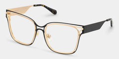 Women's Metal Glasses with Golden Tortoise Temples Online