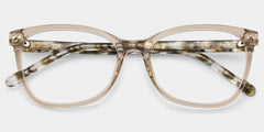 Marigold rectangle brown glasses Online | ZEELOOL