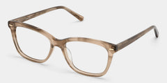 Sawyer Gradient Brown Rectangle Eyeglass Frames | ZEELOOL