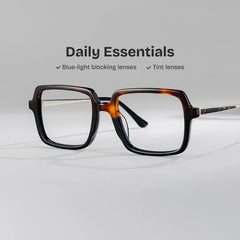 Beatrice Rectangle Two-tone Frame Eyeglasses for Women| ZEELOOL