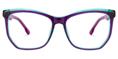 Geometric Libby Purple Glasses deals -Zeelool Glasses