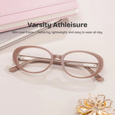 Lennon Brown Oval Glasses | 80s Retro Athleisure