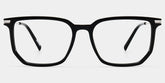 Michelle Black Rectangular Glasses for Men and Guys | ZEELOOL