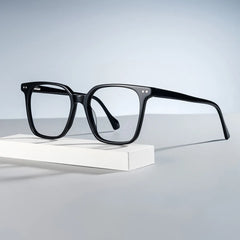 Square Black Acetate Eyeglasses Frames