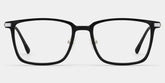 Black Ivonne Rectangle Frame Eyeglasses | Zeelool