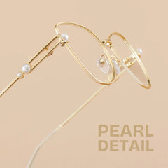 Gaga Eyeglasses in Cat Eye Gold Frame | Zeelool