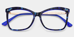 Blue-Tortoise Color for Isaebella Frame Glasses | Zeelool