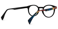 Street-Artist Round Blue-Red Glasses | Zeelool Glasses