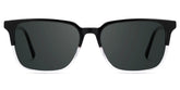 Barnhill Acetate Square Black-Clear Frame Sunglasses | Zeelool