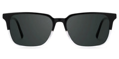 Barnhill Acetate Square Black-Clear Frame Sunglasses | Zeelool