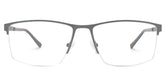 Graniela Eyeglasses in Rectangle Gray Frame | Zeelool