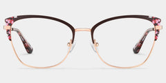 Mariana Brown Frame Glasses with Rectangle Frame Online | ZEELOOL