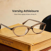 Ashby Brown Narrow Oval-Frame Glasses | Effortless Varsity