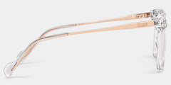 Thin Clear Frame Glasses With Square Shape