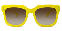 Liizbeett Square Yellow Frame Glasses | Zeelool Optical