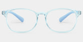 Kids Rectangle Clear Blue Amaker Frame Glasses | Zeelool