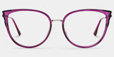 Estrada Cateye Purple Eyeglasses with Mixed Materials -Zeelool