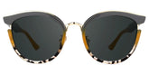 Laraine Cat Eye Gray Frame Sunglasses | Zeelool Optical