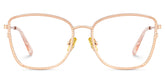 Ronan Eyeglasses in Rectangle Rose Gold Frame | Zeelool