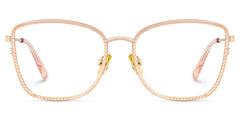 Ronan Eyeglasses in Rectangle Rose Gold Frame | Zeelool