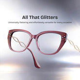 Alma Butterfly Brown Maroon Glasses Frames for Women| ZEELOOL