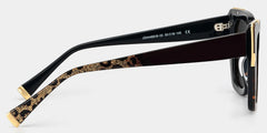 Dax Square black leopard print Frame Eyeglasses for Women| ZEELOOL